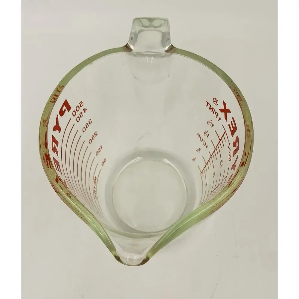 Vintage Pyrex 516 2 Cup Glass Measuring Cup Red Letter Corning USA